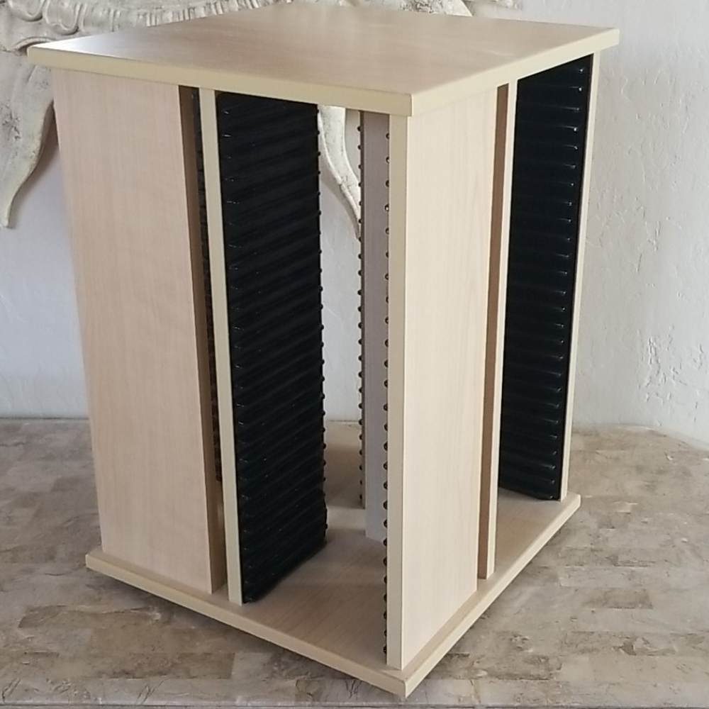 **HOST PICK**-Blonde Oak 104 cd swivel storage